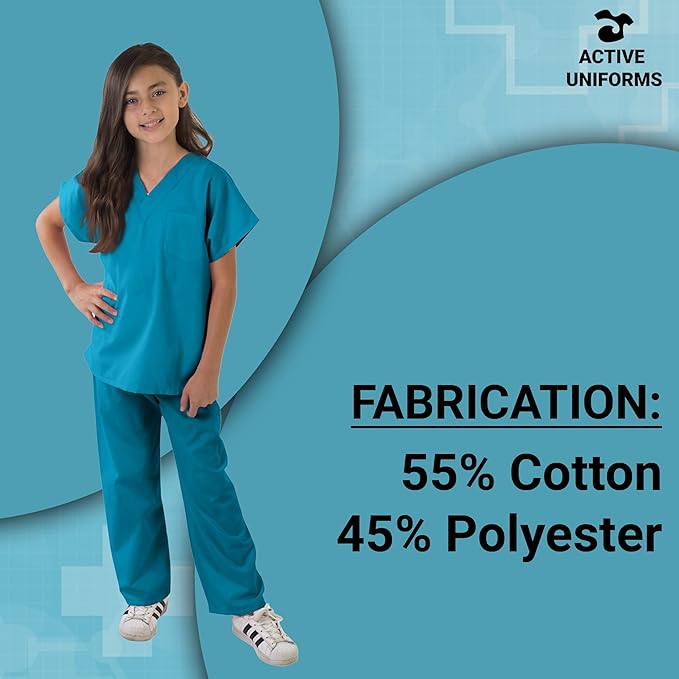 Kids Scrubs Set Super Soft Children Scrub Set Kids Doctor Dress up