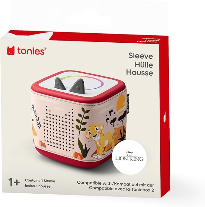 Tonies Sleeve - Decorative Wrap for Toniebox 2 - Disney Lion King