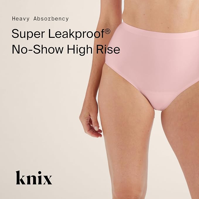 KNIX Super Leakproof High Rise Period Underwear for Women, Machine Washable, Reusable (1 Pack)