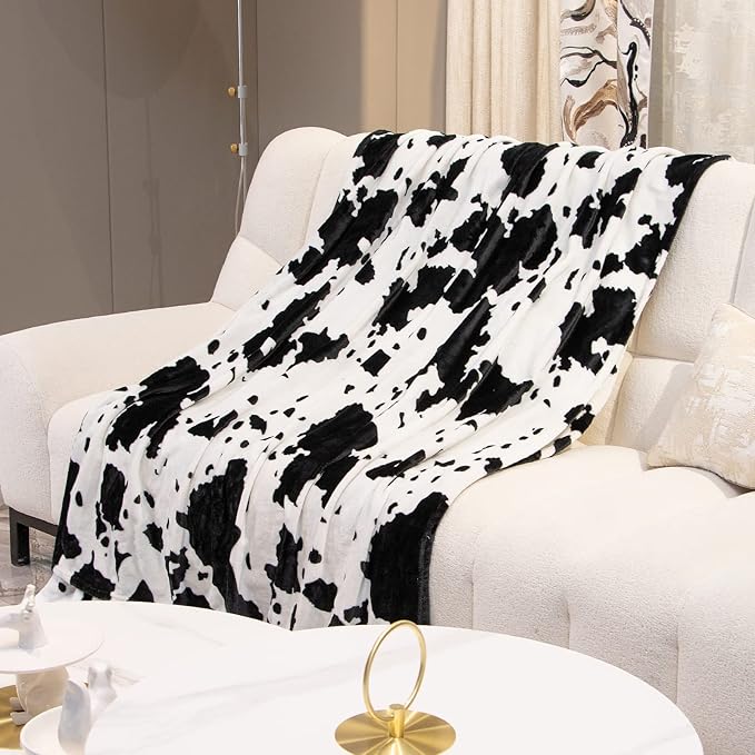 Twin Size Blanket for Couch Bed, Soft Cozy Warm Twin Fleece Blanket for Adults, Cute Home Room Decor, 60x80Inches