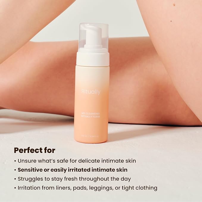 pH Feminine Foam Wash - Unscented, Sensitive Skin Cleanser - 5.24 oz