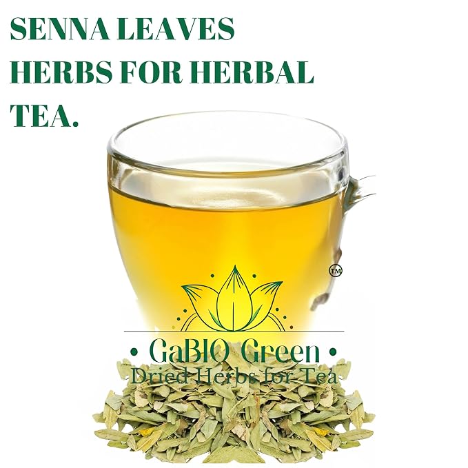 Natural Senna Leaves Hoja Sen Dried Herbal Leaves, Senna Raw Leaf, Hoja Sen Cut & Sifted Herbs, Non-GMO, Gluten-Free, Senna Alexandrina in a Resealable Bag (2oz)