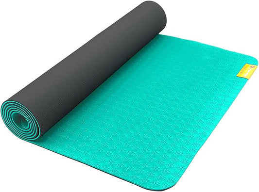 Hugger Mugger Earth Elements 5 mm Yoga Mat - Grippy Texture, Reversible, Cushion, Non-toxic Biodegradeable Material, Lightweight