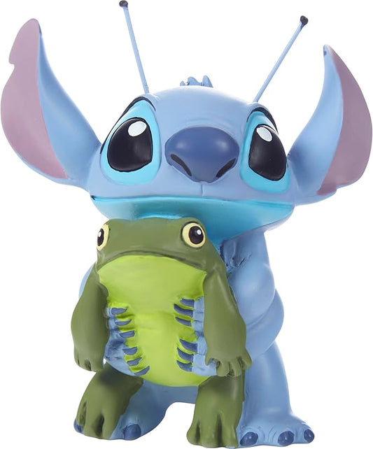 Precious Moments Stitch & Frog Mini Figurine | Lilo & Stitch | Disney Collectible Gift