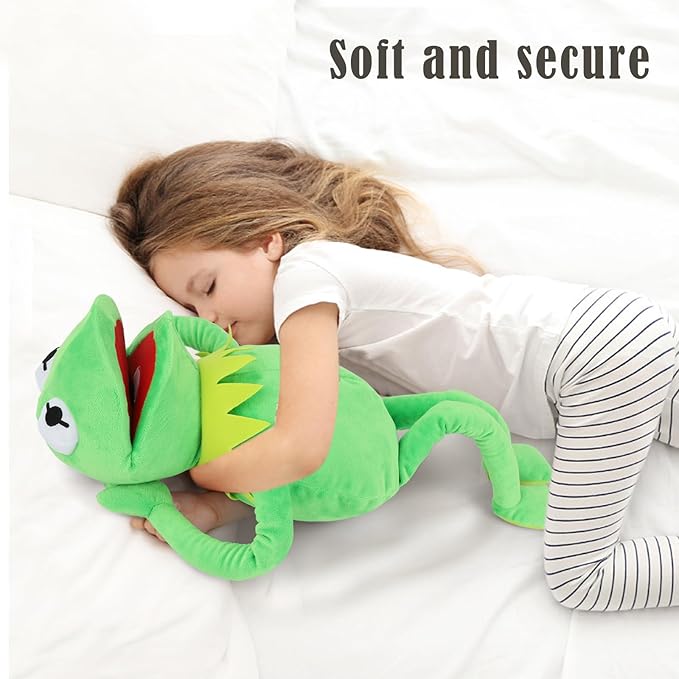 Kermit The Frog with Control Rod Metal Puppets Set,The Muppets Show, Puppet Theatre,Soft Plush Frog Puppets Suitable for Kids Role Play Toy - 24 Inches,3 Years +