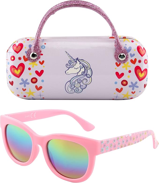 KENBO Kids Sunglasses for Girls UV Protection Toddler Sunglasses