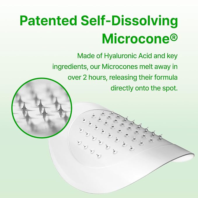 ACROPASS Trouble Care Microcone Acne Patch, Spot Care for Early Pimple and Zits, Hydrocolloid & Niacinamide for Blemishes (Regular Size 24count)