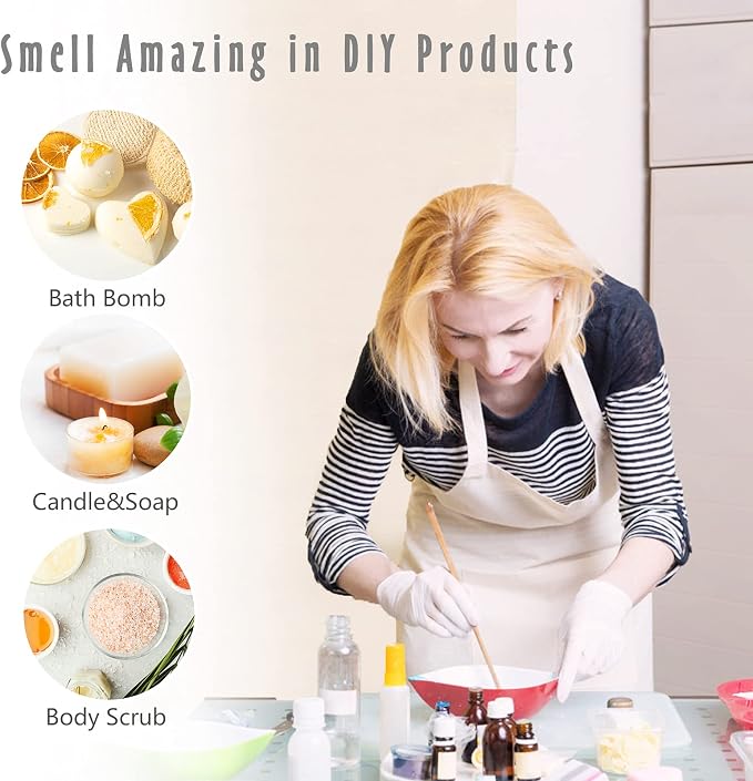 Fragrance Oils, MitFlor Winter Essential Oils for Diffusers for Home, 6 x10ml, Soap & Candle Making Scents, Premium Holiday Aromatherapy Gift Set -Frosty Fir, Hot Spring, Fireplace & More