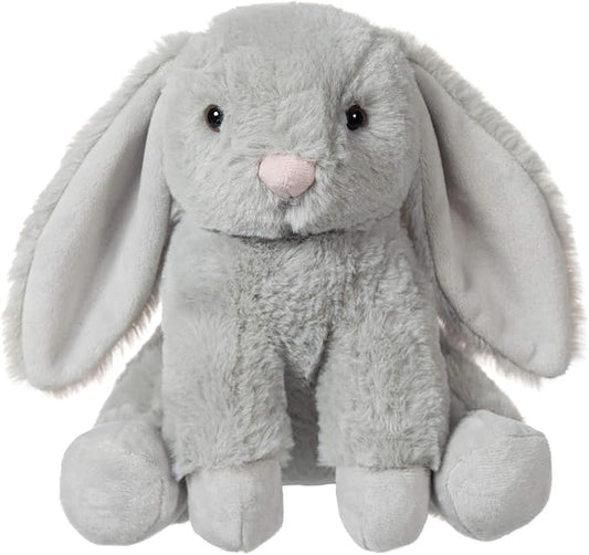 Apricot Lamb Toys Plush Grey Bunny Rabbit Stuffed Animal with Fluffy Soft Ears (Medium, 12 Inches)