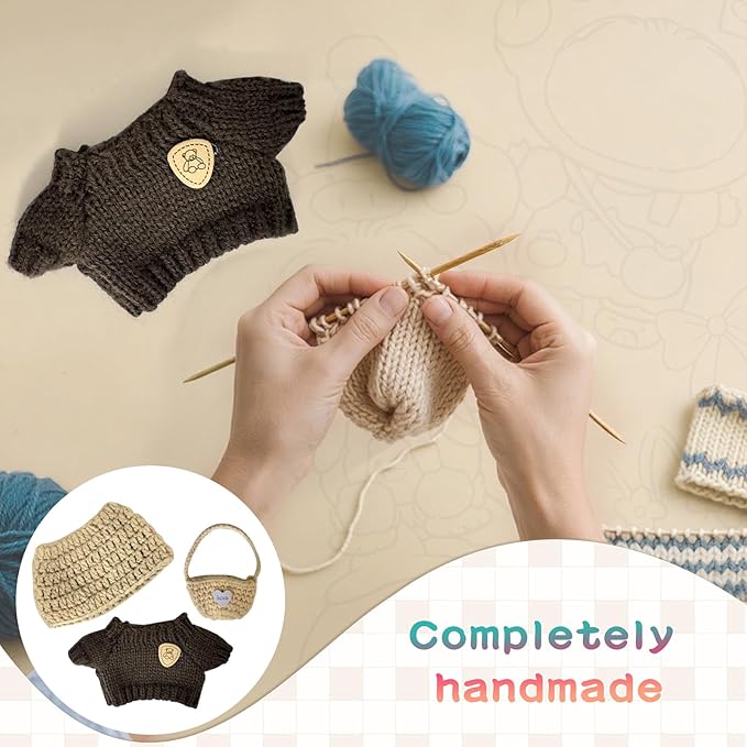 17cm Clothes Set (NO Doll): Hat & Overalls Set for 17cm Accessories Suit - Stylish Adorable Dolls Clothes Accessories - Cute Clothes for Dress up Unique Style (ZL-D001)