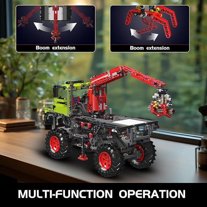 Mould King 17038 Off-Road Trucks Building Kits, All-Terrain 4x4 Mountain Truck Car Sets Model with Electric Motor, Gift for Age 14+/Adult Collections Enthusiasts (2002+ Pieces)