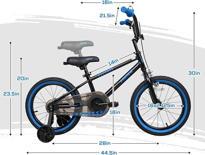WEIZE Kids Bike,14 16 20 Inch Children Bicycle for Boys Girls Ages 3-12 Years Old, Rider Height 32-60 Inch, Coaster Brake, Multiple Color Options