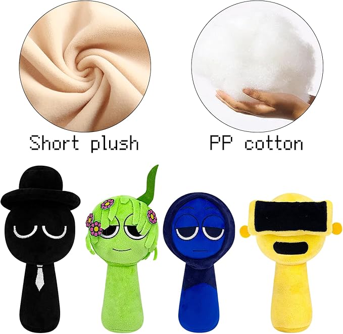 Plush Toys, Horror Games Plushies Toy for Fans, Soft Stuffed Animal Pillow Figure Doll Christmas Birthday Gifts for Adult Kids (10 Pcs)