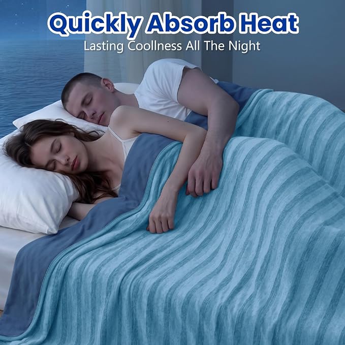 Cooling Blanket for Hot Sleepers Cold Summer Blanket Throw 90"x108" | Cold Summer Bed Blanket Keeps Cool for Night Sweats, Soft Lightweight Breathable Sofa Blankets for Kid Adults