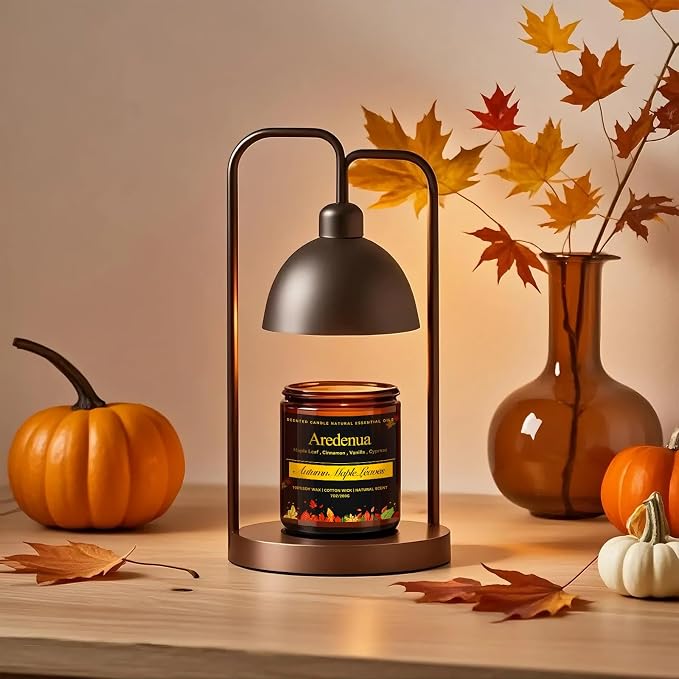 Fall Candle Set – 4 Pack Autumn Seasonal Candle Gift - Scent of Autumn Leaves & Apple Pie,Cinnamon,Pumpkin, 28oz Soy Candles for Home Scente, Christmas Cozy Winter Gifting