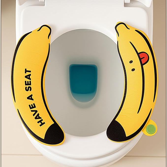 of Fruit Shaped PU Toilet Seat Covers Featuring Gentle Texture and Simple Adhesive Installation for Bathroom Comfort Hygienic Toilet Seat Cover