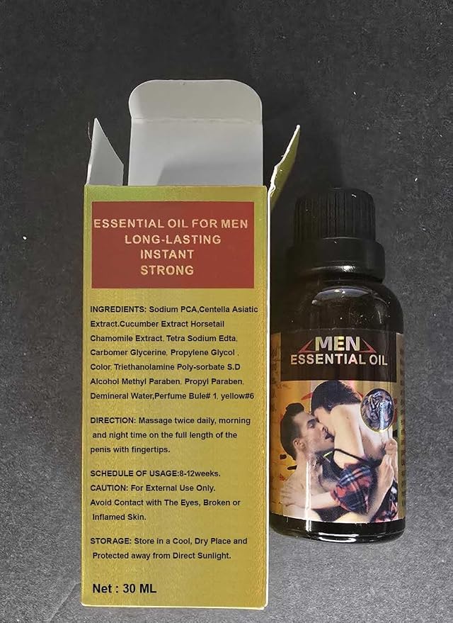 Men Massage Oil Enlarge and Thickening Growth Men Energy Massage Essential Oil for Sex, Dick Liquid for Health Care, Lateness Performance,Strength (3 Pack)