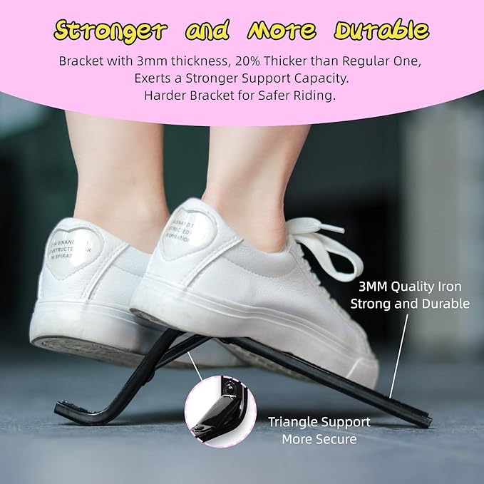 PRUNUS Flash BIKE Training Wheels for 12 14 16 18 20 Inch.Training Wheels for Kids Bike is Heavy Duty.Bicycle Training Wheel is Suitable Single Speed Bike