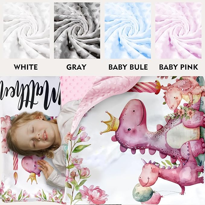 Personalized Toddler Nap Mat for Girls – Custom Name Kids Nap Mat – Daycare Sleeping Mats with Removable Pillow and Soft Minky Dot Blanket for Preschool, Travel, Kindergarten