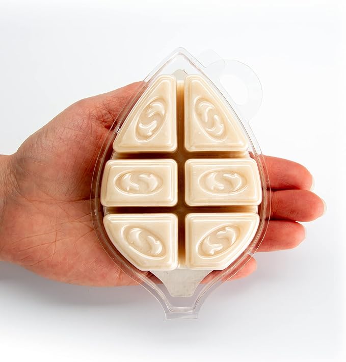 Shortie's Candle Company Cinnamon Vanilla Natural Soy Wax Melts - 1 Highly Scented 3 Oz. Bar - Made with 100% Soy and Natural Fragrance Oils - Phthalate & Paraffin Free, Vegan, Non-Toxic