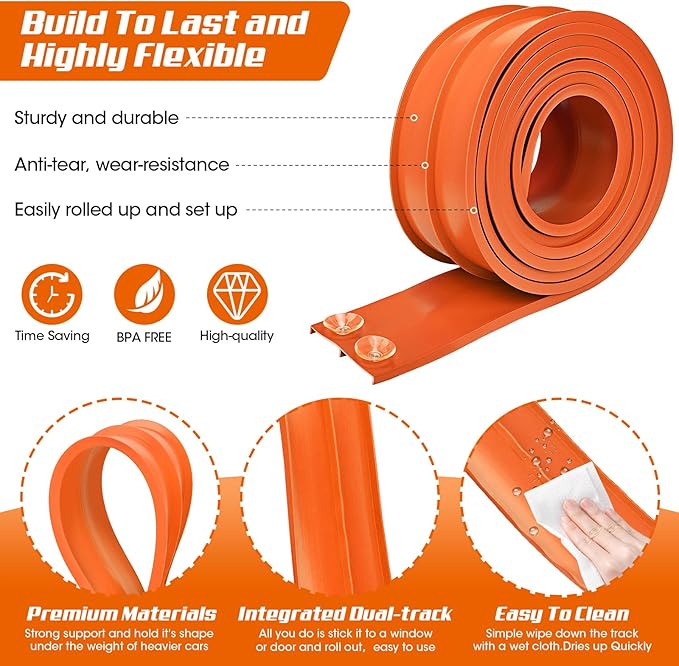 for Hot Wheels Race Car Flexible Track for Kids Toy,Diecast 1/64th Kids Toy Cars Flex Track Ramp 15Ft Starter Set Long Rolls Up Portable Flexible DIY Racetrack with Suction Cups for Boy Girl Age 3+