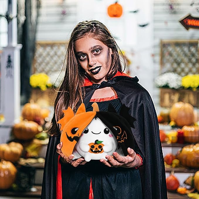 Halloween Plush Toys, Stuffed Animal Plush Pillow, Pumpkins Ghosts Halloween Plushies Toys for Adults and Kids, Birthday Party Home Decor