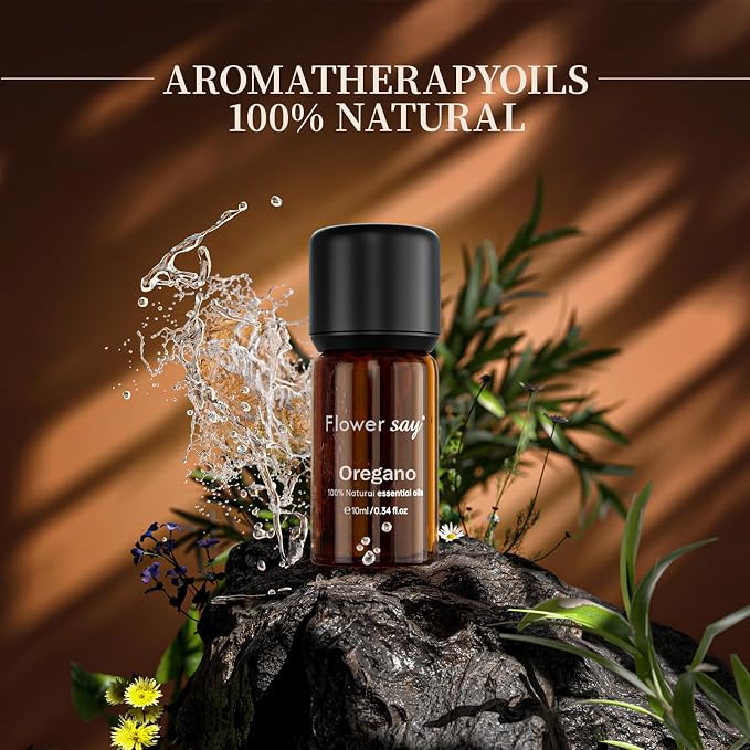 Oregano Essential Oil 0.34Oz - 100% Pure Natural MAX Undiluted Premium Therapeutic Grade Essential Oils for Diffuser/Skin Care/Massage/Hair/Toenails