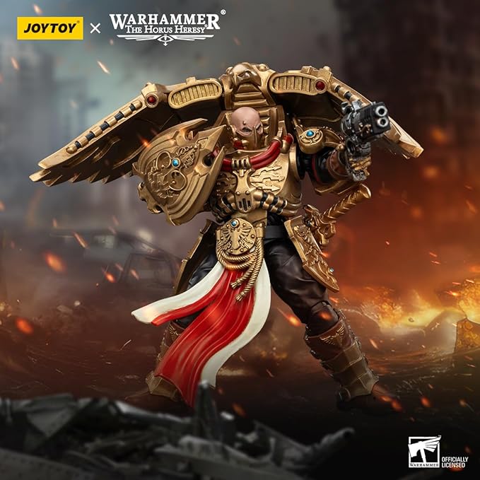 JOYTOY Warhammer The Horus Heresy Legio Custodes Custodian Venatari Squad Venatari with Kenetic Destroyer 2, 1:18 Scale 5.4in Action Figure Mecha Joy Toy Collection Model
