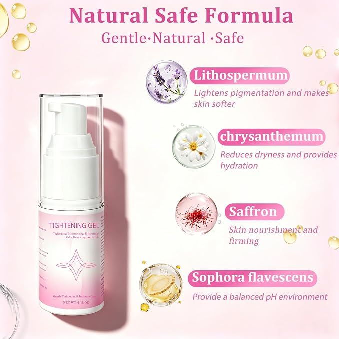 Vaginal Tightening Gel - Nstant Tightener, Firming Tightener for Women | Fast-acting Tightener - Natural Firming and Toning - Moisturizing and Hydrating Intimate Well-Being-1.18oz