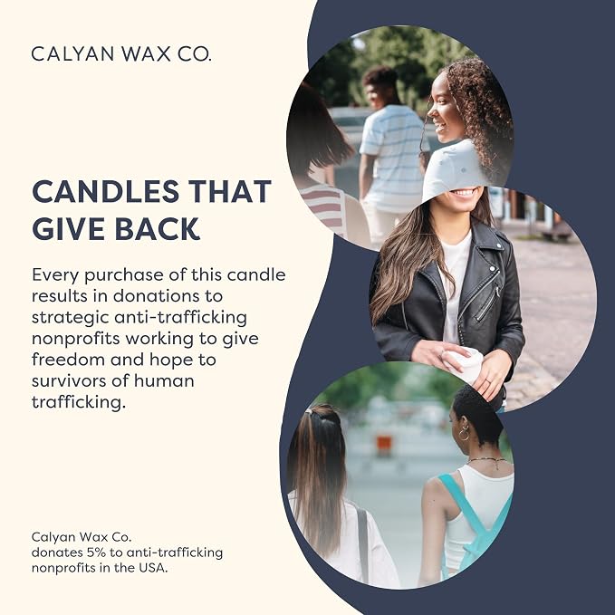 Calyan Wax Co. Smoke & Leather Scented Candle - 75 Hour Burn - Luxury Clean Soy Wax Candles - Long Lasting Black Tumbler Jar Candle for Home - 10.2oz