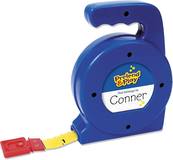 Learning Resources Pretend Play 3" Long Tape Measure - Ages 3+ Kids Measuring Tape, Measuring Tape Retractable, Educational Toys for Kids