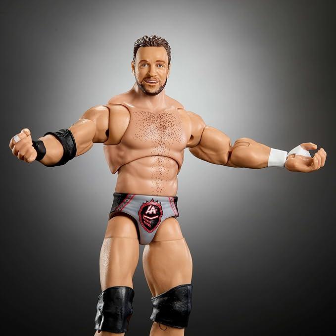 Mattel WWE Ultimate Edition Action Figure & Accessories, 6-inch LA Knight Collectible Set, Swappable Heads & Hands, 30 Articulation Points