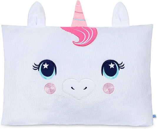 Saint Eve Kids Pillow Pals Fuzzy Pillow Case, Cute Animal Friends Soft Pillow Cover for Kids Beds and Nap Time - Pinky the Unicorn