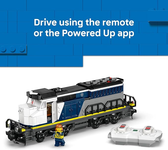 LEGO City Police Train Heist Building Toy - Train Set with Police Car Toy for Boys & Girls, Ages 7+ - Pretend Play Set for Kids - Gifts for Birthdays - 60508
