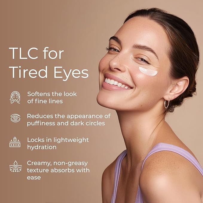 Tree To Tub Retinol Under Eye Cream for Dark Circles, Puffiness, Wrinkles, Bags Under Eyes - Sensitive Skin Night Eye Moisturizer for Women & Men w/Hyaluronic Acid, Organic Green Tea, Natural Ginseng