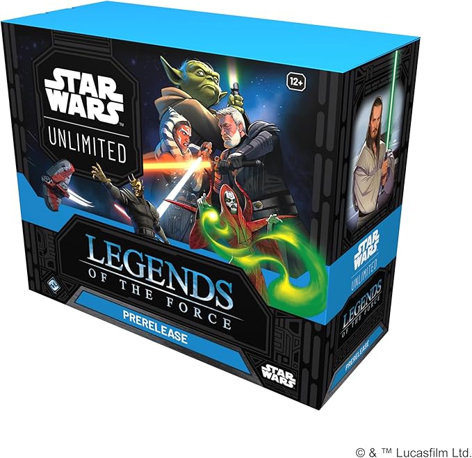 Star Wars: Unlimited TCG Legends of The Force PRERELEASE Box - Includes 6 Booster Packs & Exclusive Promo Cards, Ages 12+, 2+ Players, 20 Minute Playtime, Made by Fantasy Flight Games