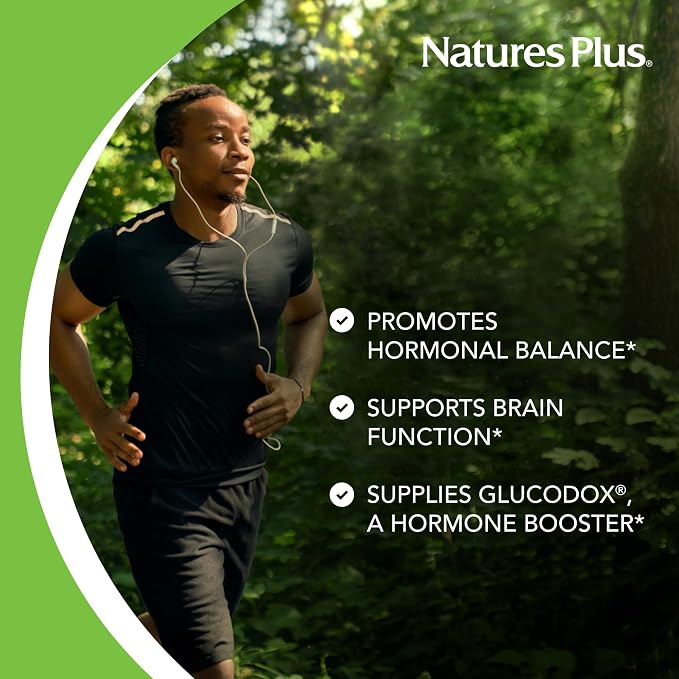 NaturesPlus Ultra GHT Male Extended Release Bilayer Tablets - 90 Vegetarian Supplements - Maximum Strength Natural Testosterone & Human Growth Hormone Boost- Gluten-Free - 30 Servings