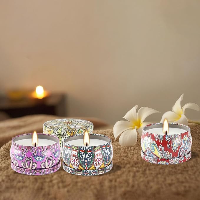 WPONSZU Scented Candles Gift Set, 2.5 oz Soy Wax Aromatherapy Candle for Home, Romantic Candles Gift for Mother Day Christmas Valentines Birthday (24 Pack)
