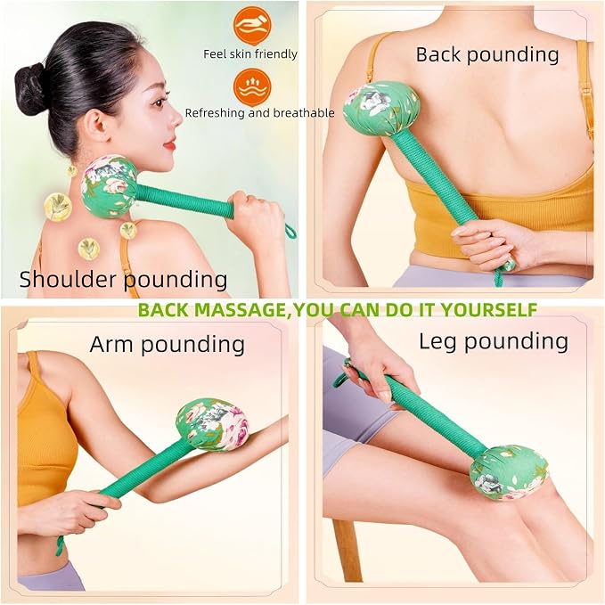 Body Massage Hammer, Manual Back Massager Tool for Body Relief | for Pain Relief, Muscle Relaxation, Acupressure - Ergonomic Grip with US Des