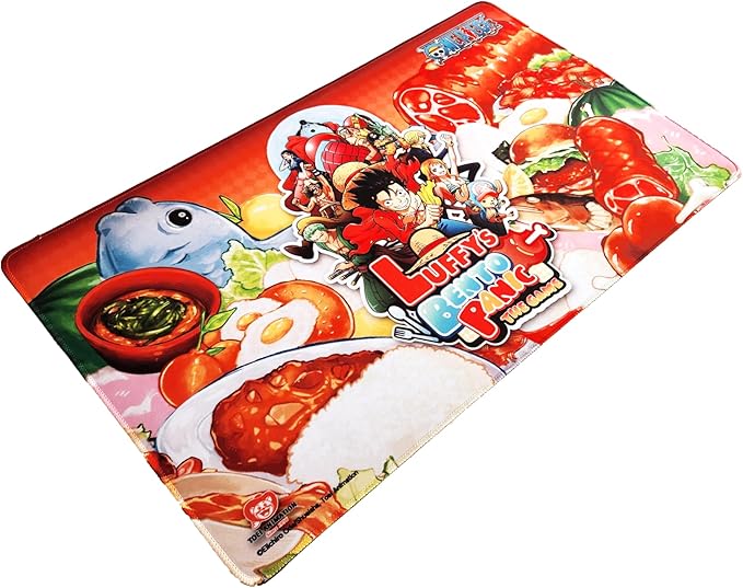 One Piece: Luffy's Bento Panic Playmat, Multi-Functional playmat Serves as Surface for Gaming Comfort and a Protective Layer for Your Cards, Game Pieces and Table, Made from neoprenepolyester Fabric