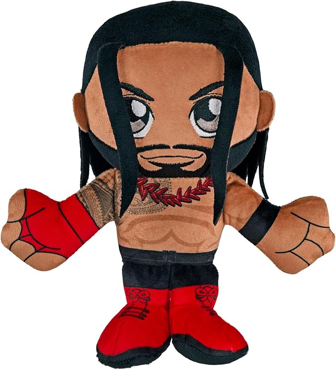 Bleacher Creatures WWE Roman Reigns 8" Kuricha Sitting Plush - Soft Chibi Inspired Toy