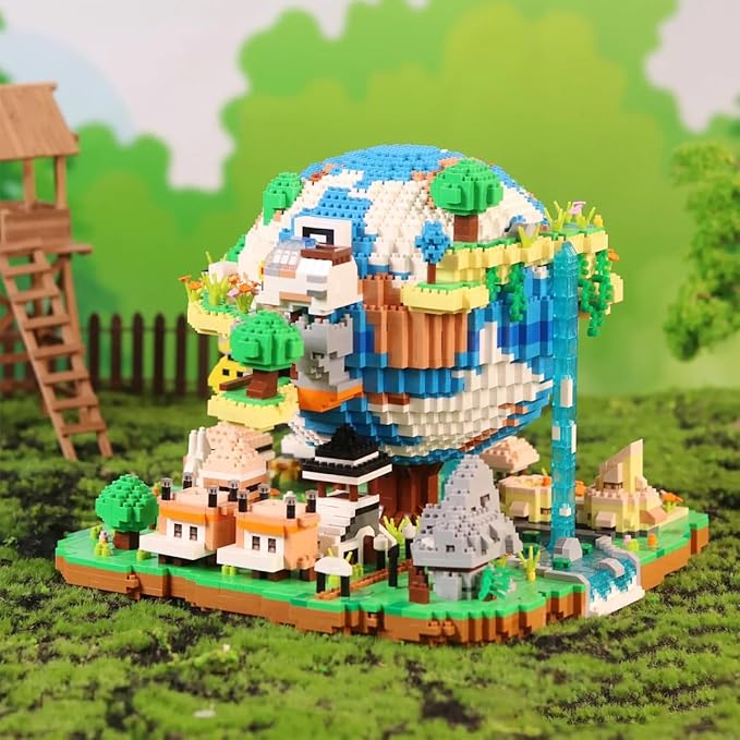 Architecture Global Village Micro Building Blocks Set（5452PCS） - Architectural Model Toys Gifts for Kid and Adult