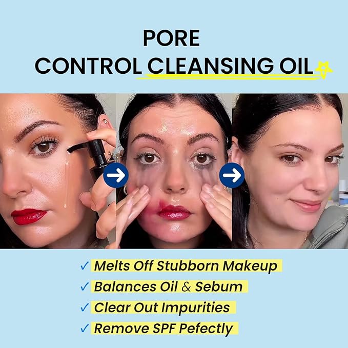coxir ULTRA HYALURONIC CLEANSING OIL-Hydrating Korean Oil Cleanser for Makeup & Blackheads, Multi-Layer Hyaluronic Acid |Vegan Formula for All Skin Types, Non-Comedogenic Face Cleanser | 5.07 fl oz