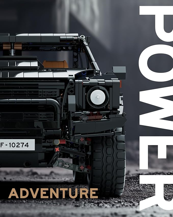 Nifeliz L002 Off-Road Car Building Set, Collectible Truck Model and Gift for Adults and car Lovers, Authentically Detailed Build and Display Model for Home or Office Décor (3983 PCS, NF10274)