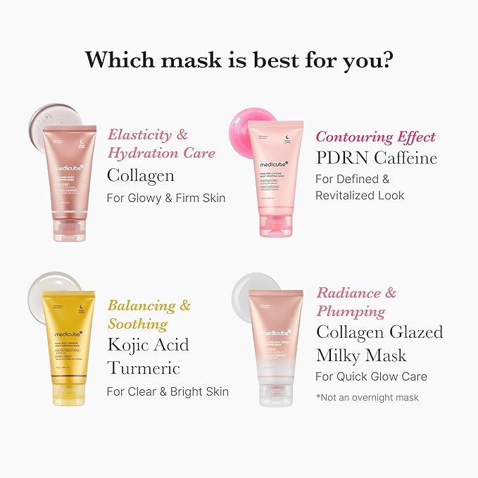 medicube Wrapping Mask Collagen Glazed Milky Glow Daytime Peel Off Mask | Quick and Easy Care with Glutathione, Niacinamide for Plumped, Hydrated & Smooth Skin | Korean Skin Care, 2.53 fl.oz
