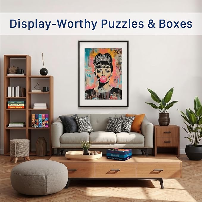 Queen of Pop (#4) – 1000 Piece Jigsaw Puzzle for Adults | Premium European Blue Board | Satin Low-Glare Finish | Ribbon Cut | Bonus Poster | Display-Worthy Box | Printed in USA | Final Piece Puzzles
