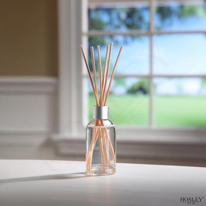 Hosley Cinnamon Roll Reed Diffuser Refill Set of 2-85ml Glass Bottles for Home Decor & Room Decor, Essential Oils Aromatherapy with Long-Lasting Scent to Enhance Your Living Space