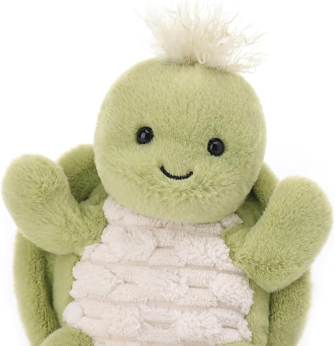 Apricot Lamb Clever Turtle Manman Stuffed Animals for Kids, Soft Cute Plush Toys for Baby Girl and Boy, 6.5 Inches