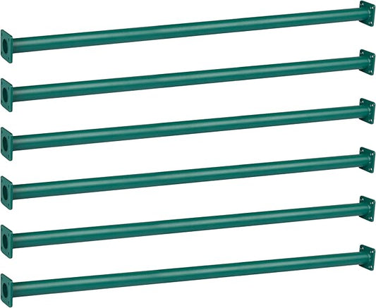 Barcaloo 36 Inch Monkey Bars for Backyard Playground Equipment & Treehouse Accessories - 6 Pack Green Outdoor Monkey Bar Kit DIY Playground Handles for Kids Swing Set