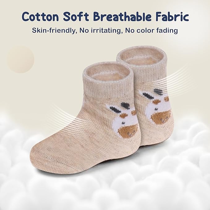 Mother's Choice Organic Cotton Baby Socks 0-6 Months - 12 pairs Soft and Cozy Newborn Gap Socks for Boys & Girls, Gentle Infant Wear, Ideal Baby Registry for Everyday Comfort for Babies